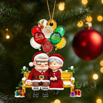 Romantic Couple Christmas Ornament - Personalized Gifts For Couple 03TGDT110825