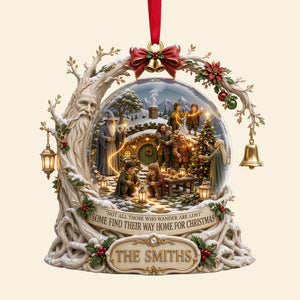 Fantasy Village Holiday Acrylic Ornament, Personalized Christmas Gifts 03HATN280826