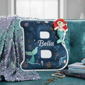 Ocean Alphabet Custom Shaped Pillow - Personalized Gifts For Kid 03kita191225