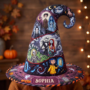 Macabre Quilted Witch Hat - Personalized Gifts For Witch Lover 04haqn130826