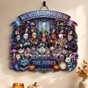 Mad Tea Party Acrylic Sign - Personalized Halloween Decor 03QHDT050826