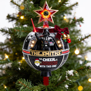 Empire Celebrates The Holidays Tree Topper - Personalized Christmas Gifts For Family 04hadt190826