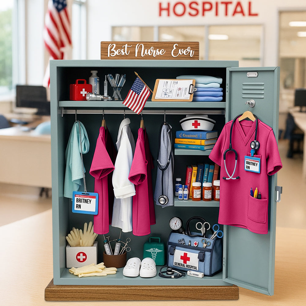 Nurse Personal Locker Acrylic Plaque Personalized Gifts For Nurse 05qhdt050625-Homacus