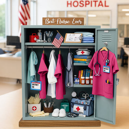 Nurse Personal Locker Acrylic Plaque Personalized Gifts For Nurse 05qhdt050625-Homacus
