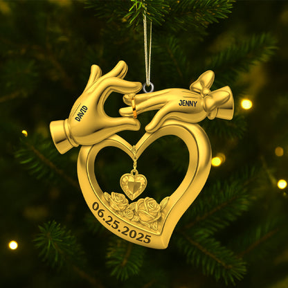 Personalized Gifts For Newlywed Couple Christmas Acrylic Ornament 02ohtn140825