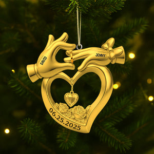 Personalized Gifts For Newlywed Couple Christmas Acrylic Ornament 02ohtn140825