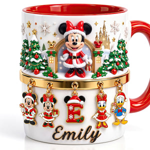 Cute Alphabet Christmas Accent Mug - Personalized Christmas Gifts 05tydt240926