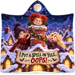 Macabre Spell Sisters Whimsical Christmas Night Hood Blanket - Personalized Christmas Gifts 05hadt241026