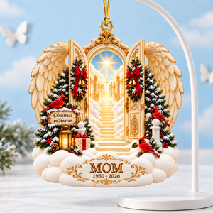 Christmas In Heaven Ornament - Personalized Memorial Gifts For Family 01toqn201026