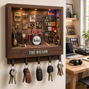 The Beatles Music Room Key Hanger - Personalized Gifts For Music Lovers 04NADT201026