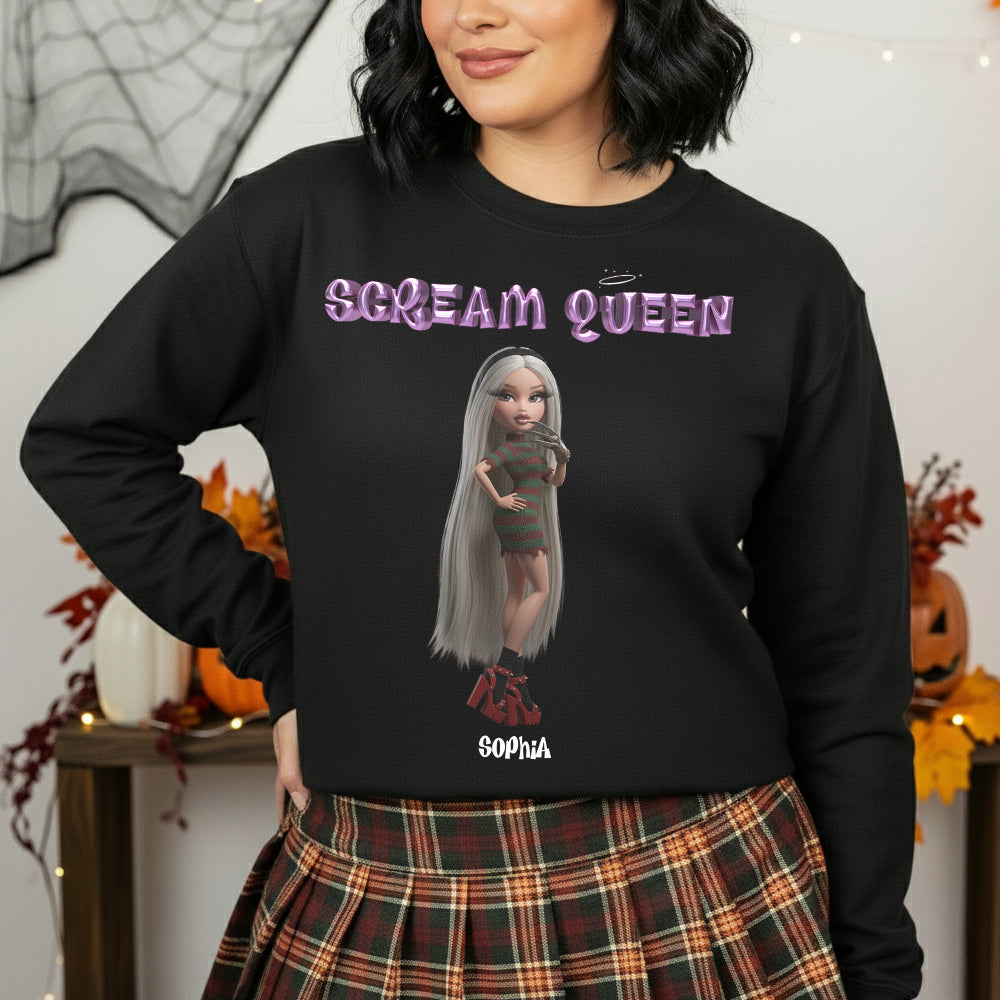 Slay Baddie Shirt, Personalized Gifts For Friends Horror Fans 04qhtn090925