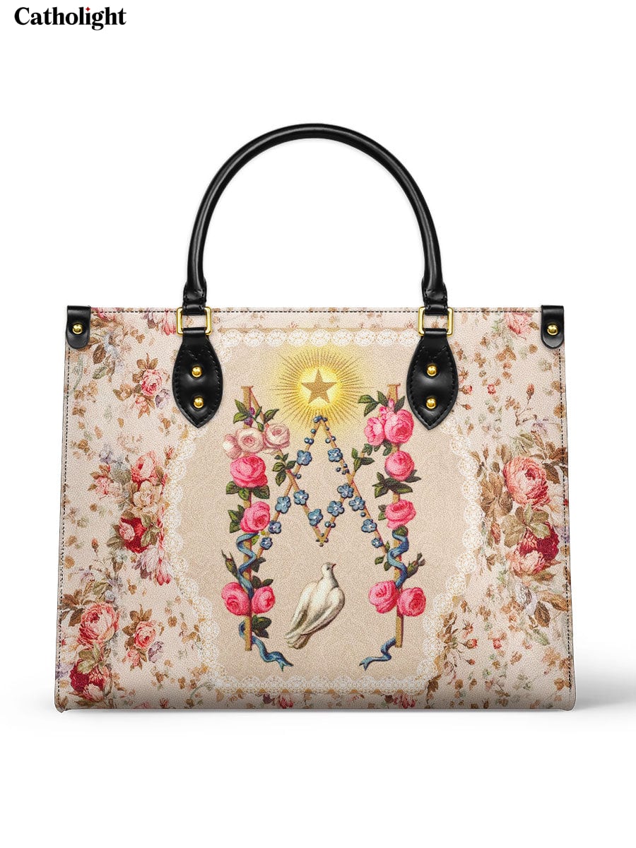 Catholight  Roses of the Rosary Leather Bag