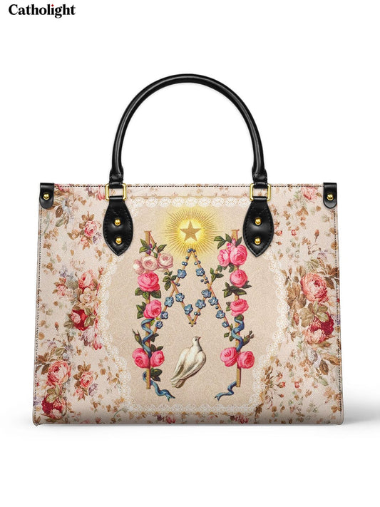 Catholight  Roses of the Rosary Leather Bag