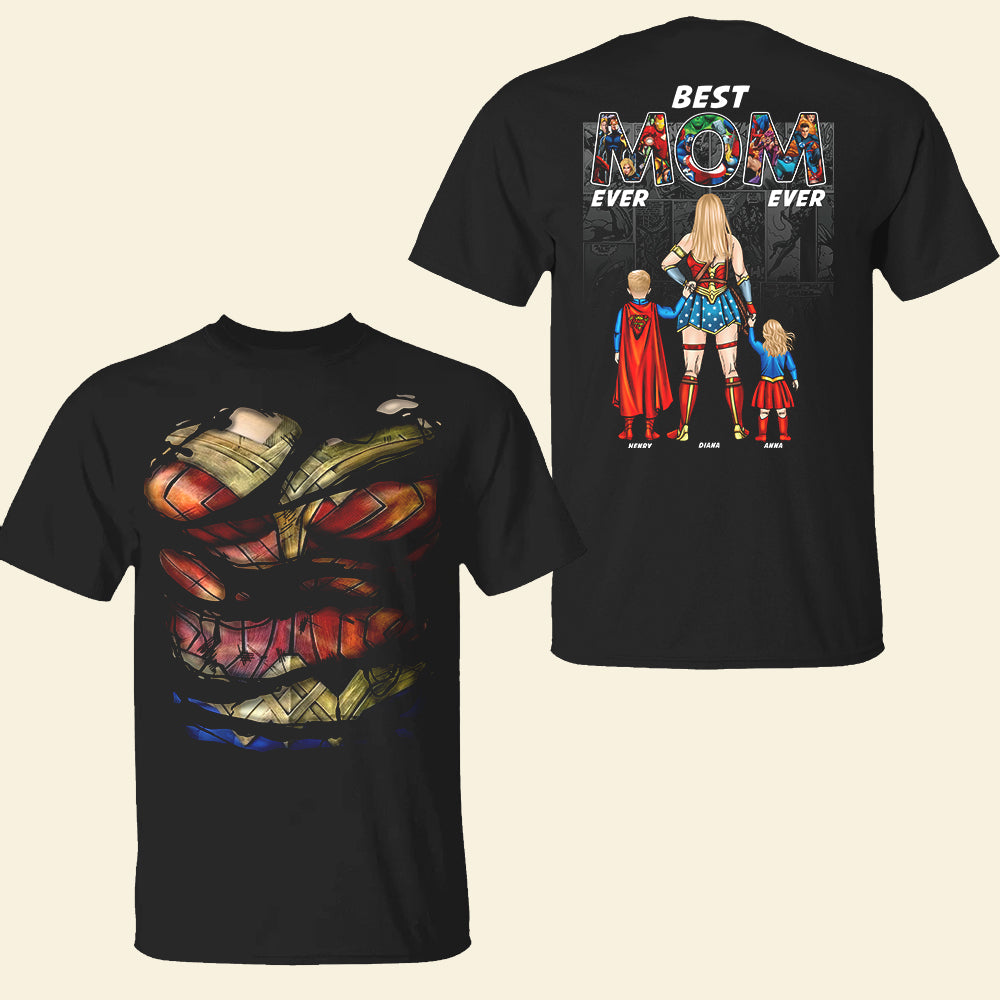 Personalized Gifts For Mom Shirt Best Mom Ever-Homacus