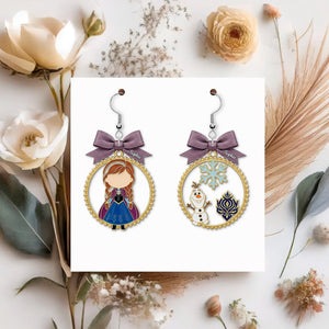 Cartoon Princess Acrylic Earrings Personalized Gifts For Her 01pgtn040725 - Earrings - GoDuckee