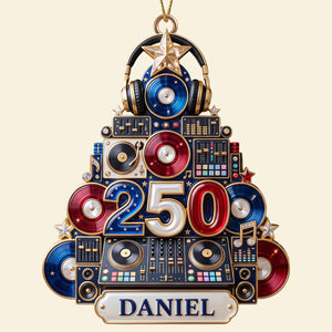 DJ Holiday Christmas Ornament - Personalized Gifts 05PGDT050926