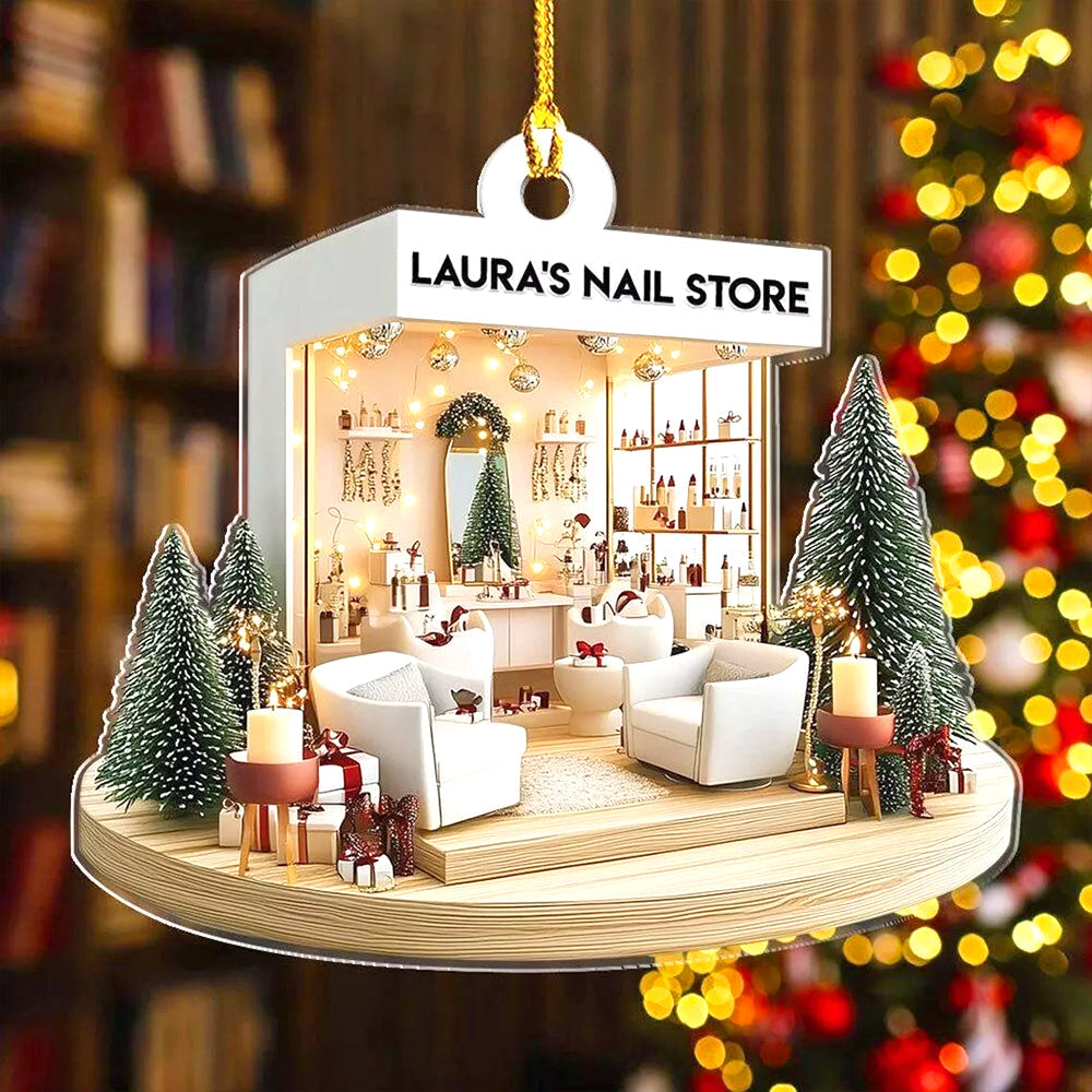 Personalized Gifts For Her Acrylic Ornament, Nail Salon 02tgtn211124 - Ornament - GoDuckee