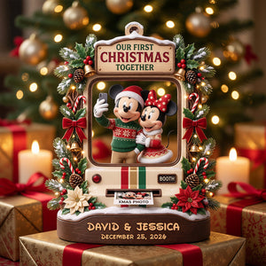 Our First Christmas Together Ornament - Personalized Gifts For Couple 07todt010826