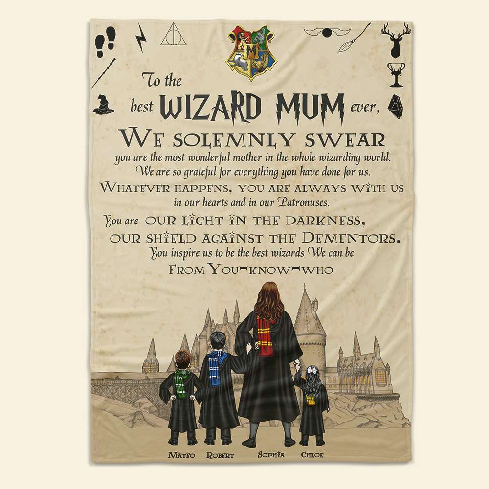 Personalized Gifts For Mom Blanket Best Mum Ever 01HTDT220124TM-Homacus