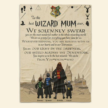 Personalized Gifts For Mom Blanket Best Mum Ever 01HTDT220124TM-Homacus