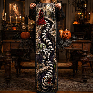 Creepy Sandworm Table Runner - Personalized Gift For Horror Lovers 06HADT180826