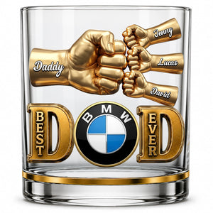 Best Dad Keepsake Glass Mug - Personalized Gifts For Dad 05NATN230526