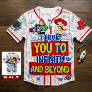 Couple Forever Baseball Jersey - Personalized Gifts For Couple 02NAQN190626