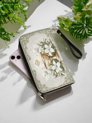 Catholight  The Holy Eucharist Leather Wallet Purse