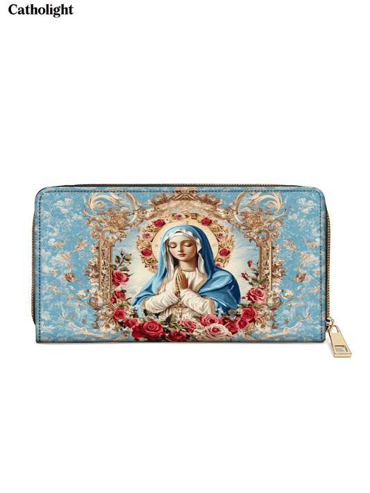 Catholight  Our Lady of Grace - Leather Wallet Purse