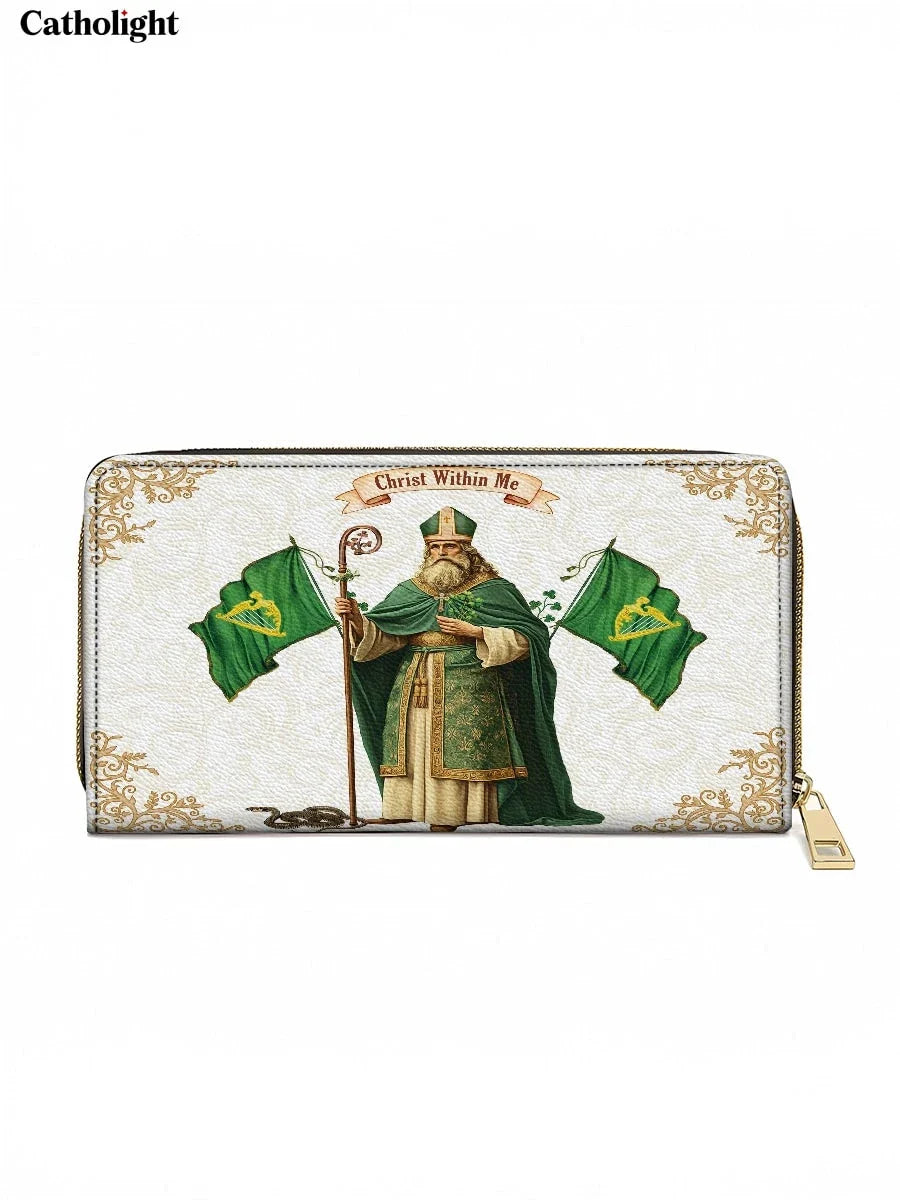 Catholight  Saint Patrick's Devotion Leather Wallet Purse
