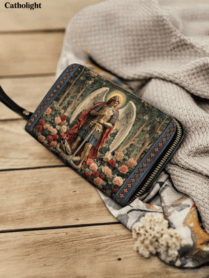 Catholight  Archangel's Triumph - Leather Wallet Purse