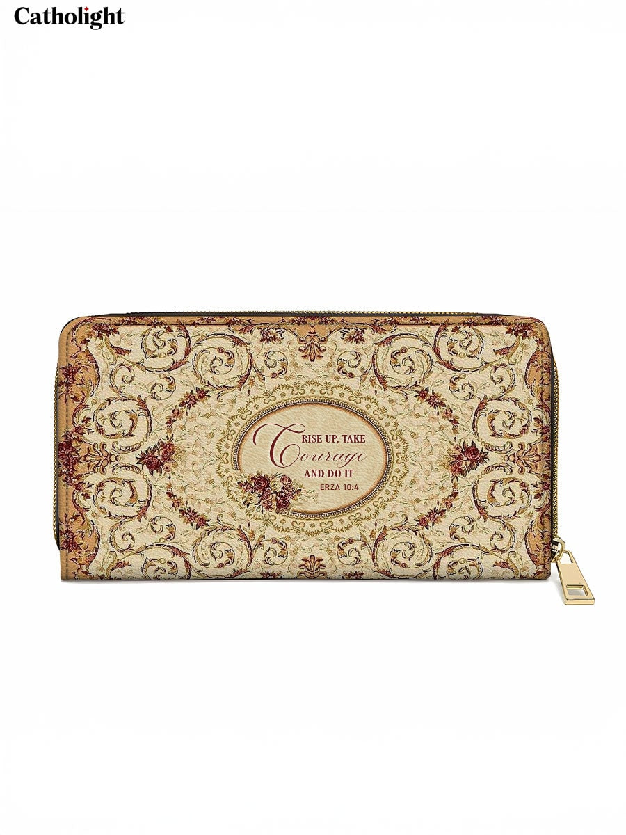 Catholight  Strength in Grace Leather Wallet Purse