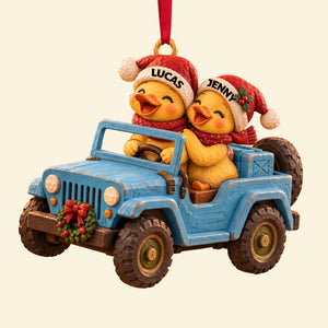 Ducking Fun Squad Ornament, Personalized Gifts For Off-road Lovers 04QHTN101026