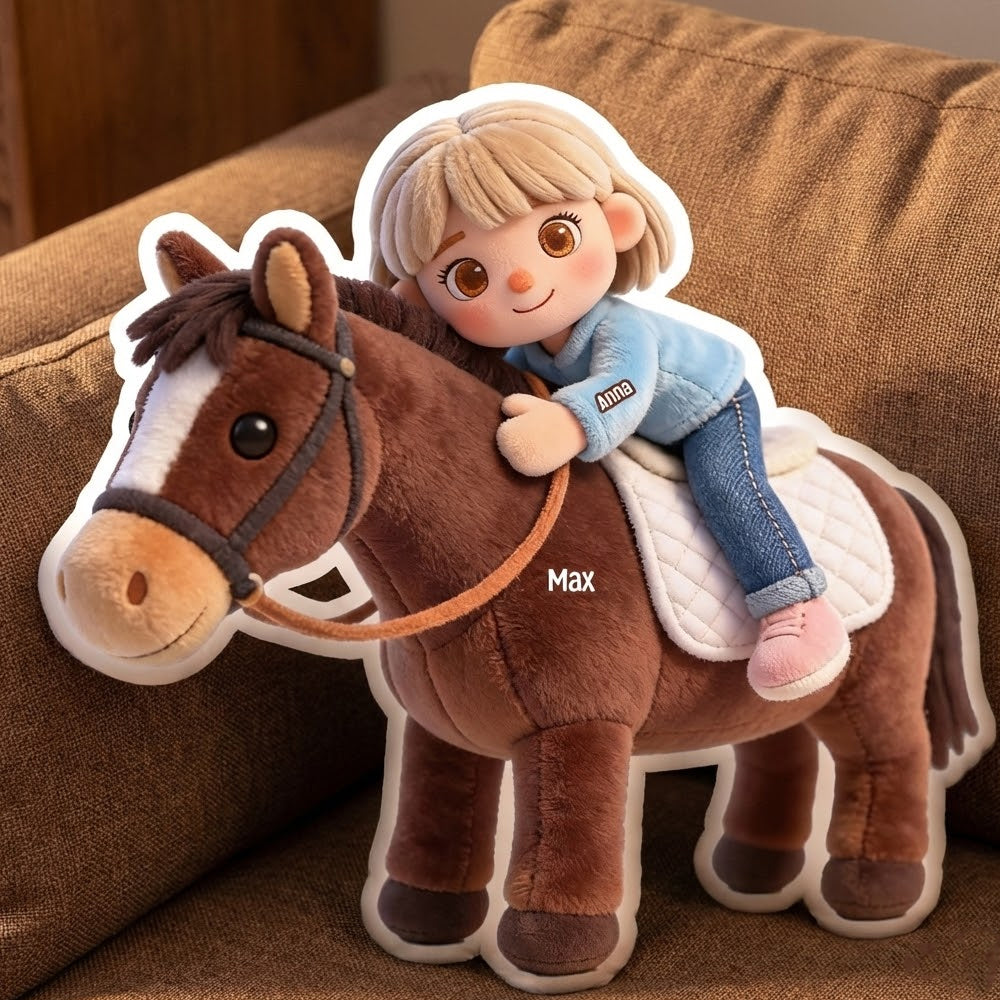 Horse Riding Pillow  - Custom Photo Gifts For Horse Lovers 05natn121225