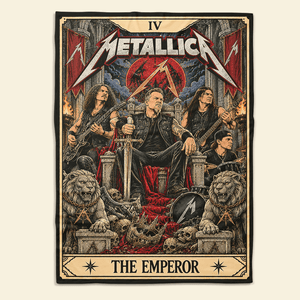 Metallica Rock Emperor Tarot Blanket - Personalized Gifts For Music Lovers 05hutn291026