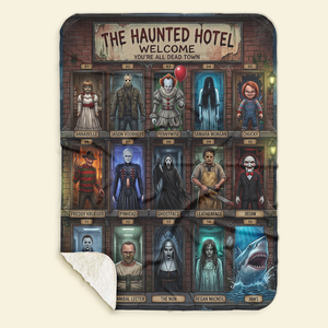Haunted Holiday Crew Blanket - Personalized Gift For Horror Lovers 02HUTA011026