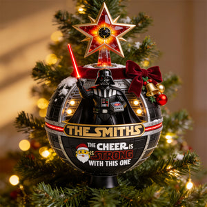 Empire Celebrates The Holidays Tree Topper - Personalized Christmas Gifts For Family 04hadt190826