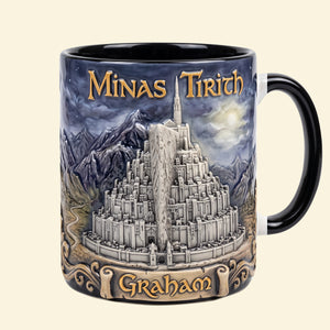 Mystical Realm Map Coffee Mug - Personalized Gift For Fantasy Lovers 01HUTN220826