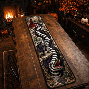 Creepy Sandworm Table Runner - Personalized Gift For Horror Lovers 06HADT180826