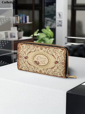 Catholight  Strength in Grace Leather Wallet Purse