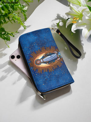 Catholight  The Immaculate Triumph Leather Wallet Purse