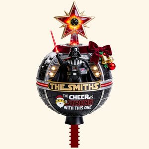 Empire Celebrates The Holidays Tree Topper - Personalized Christmas Gifts For Family 04hadt190826