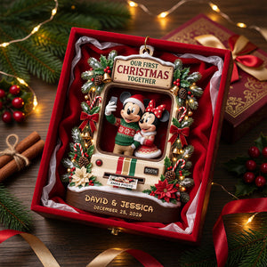 Our First Christmas Together Ornament - Personalized Gifts For Couple 07todt010826