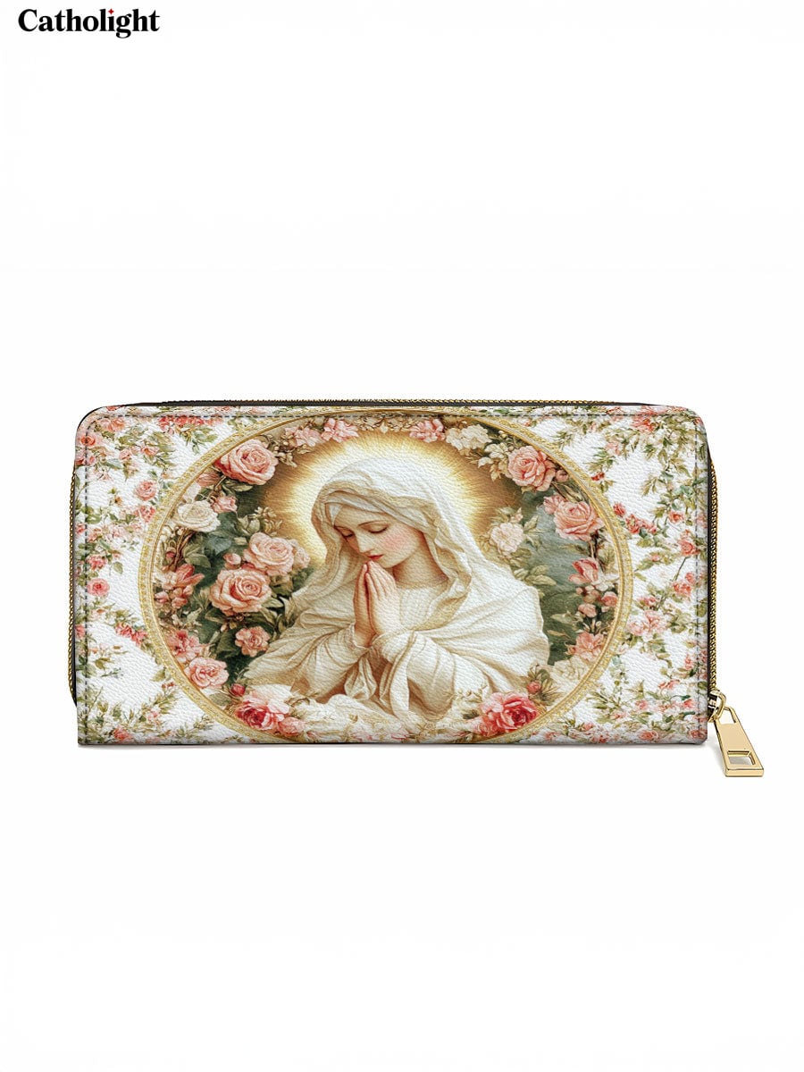 Catholight  Virgin Mary's Grace Leather Wallet Purse