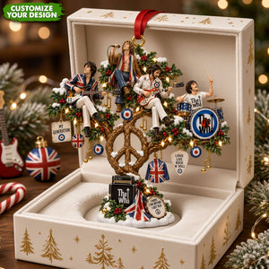 The Who Peace Tree Ornament - Gifts For Music Lovers 02QHTI240926