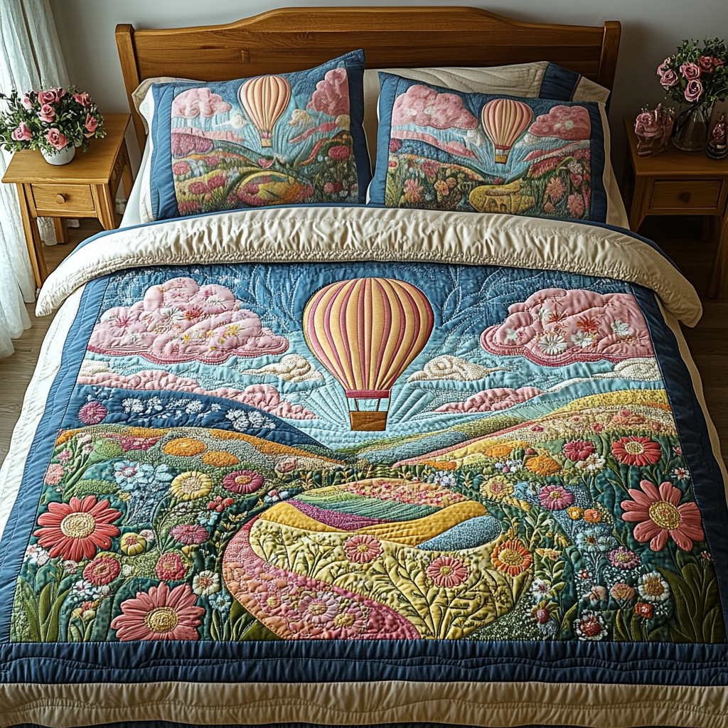Aerial Majesty Quilted Bedding Set NCU0DV3416
