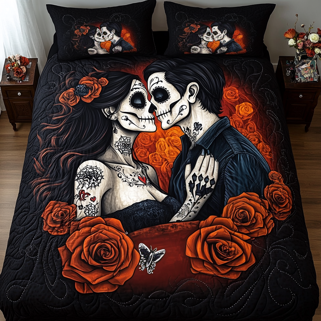 Afterlife Romance 3-Piece Quilted Bedding Set NCU0TL2042