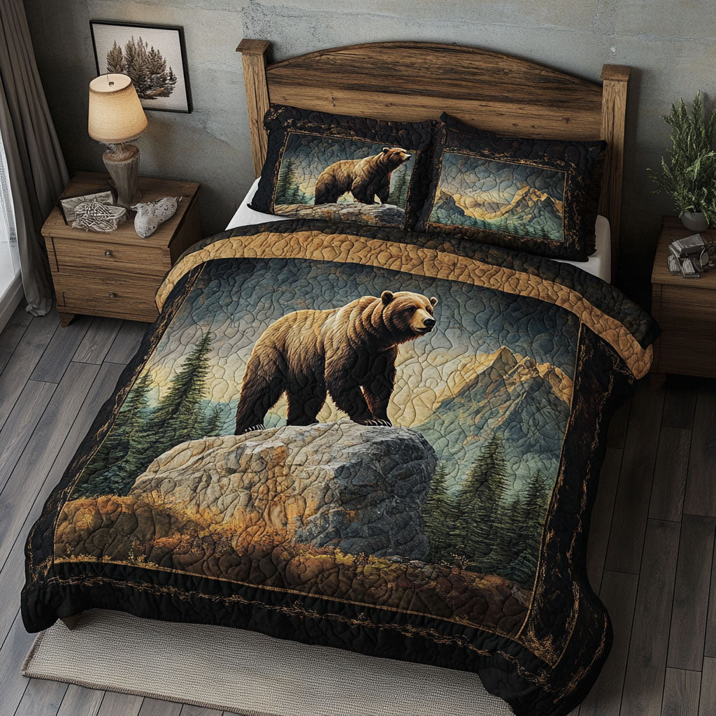 Alpine Escape 3-Piece Quilted Bedding Set NCU0PT3443