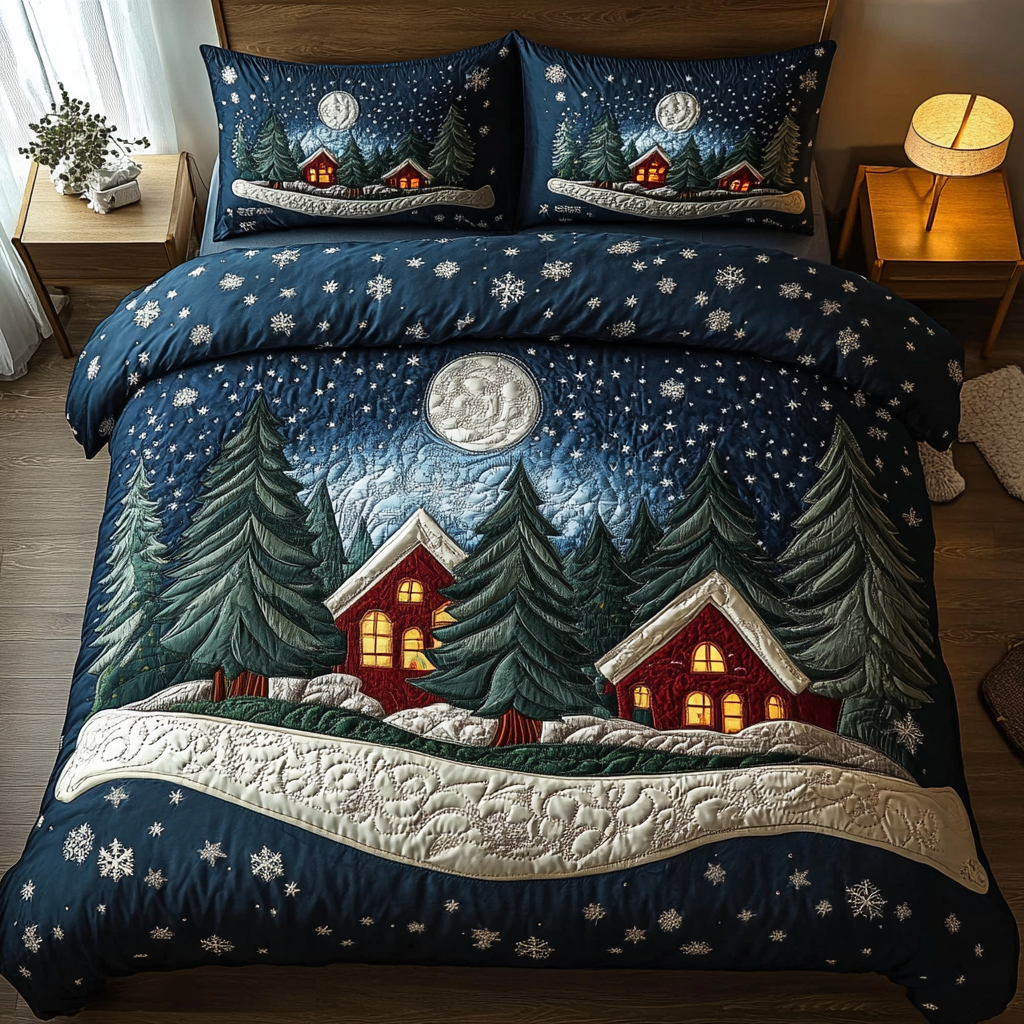 Alpine Glow Charm 3-Piece Quilted Bedding Set NCU0DK2650