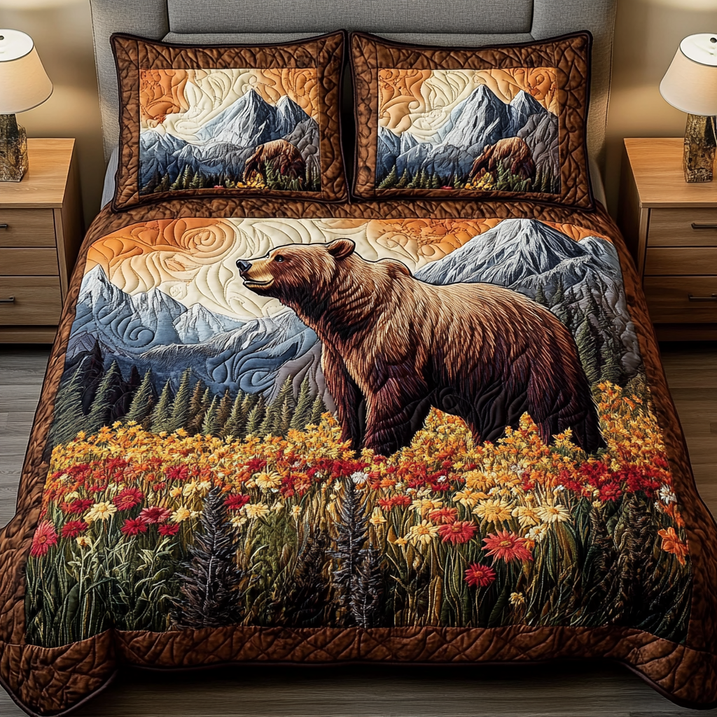 Alpine Majesty 3-Piece Quilted Bedding Set NCU0VH2688